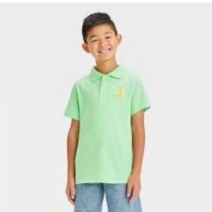 Cat & Jack Boys Green Polo Shirt